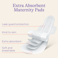 Extra Absorbent Maternity Pads: 0-2 weeks post-birth