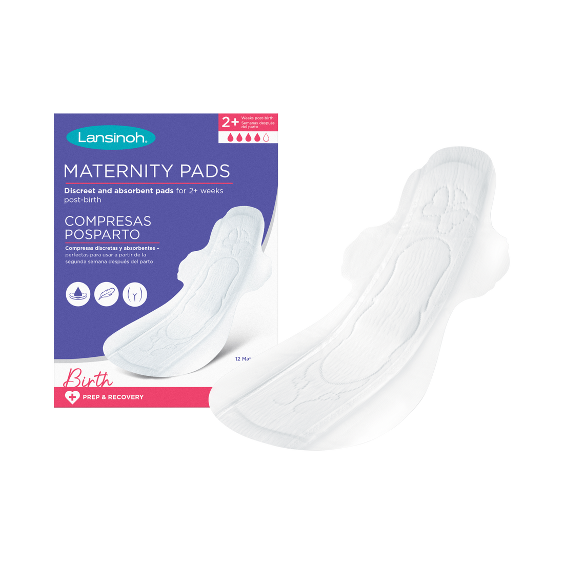 Extra Absorbent Maternity Pads: 0-2 weeks post-birth
